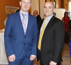 NO REPRO FEE 26/09/2018 National Recruitment Federation Fellowship event. Pictured are (LtoR) John O'Donnell and Mark Byrne at the National Recruitment Federation Fellowship event in The Shelbourne Hotel. Photo: Sasko Lazarov/Photocall Ireland