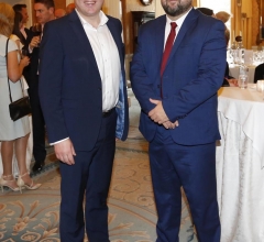 NO REPRO FEE 26/09/2018 National Recruitment Federation Fellowship event. Pictured are (LtoR) Frank Farrelly and Brian Carmedy at the National Recruitment Federation Fellowship event in The Shelbourne Hotel. Photo: Sasko Lazarov/Photocall Ireland