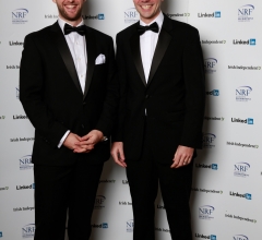 Lewis Ide and James Payne(The Bond Guys!) sponsors of best online agency at the NRF awards 2014