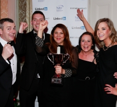 Martinsen Mayer accept the award for best new agency 2014 from Liana Canavan(far right) from the Irish Independent