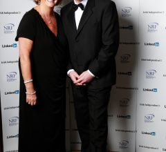 NRF President Barbara McGrath with NRF Vice President Frank Farrelly at the NRF Awards in the Shelbourne Hotel