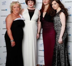 Providing the glamour at the NRF awards were Bernice Brennan, Lisa McCooey, Laura Getting and Anne Marie Wallace from recruitment Plus