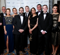 The team from Hudson providing some glamour at the NRF Awards in the Shelbourne Hotel