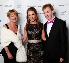 Theresa Fowler, Suzanne Fowler and Brian Fowler from Accountancy Solutions at the NRF Awards in the Shelbourne Hotel